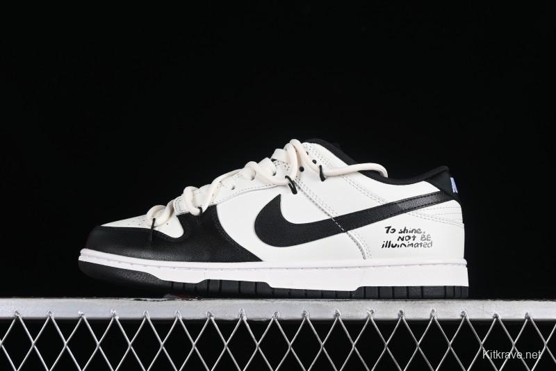 Nike Dunk Retro Saml Panda Mischief Low-Top Casual Sneakers with SB Lace and Retro Black-White Design - DD1391-100
