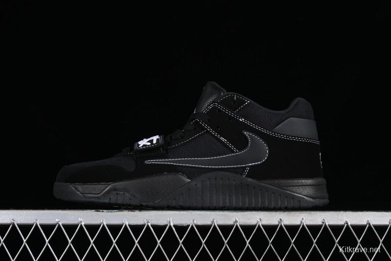 Nike Travis Scott x Jordan Cut The Check AJ1 Basketball Shoes with Velcro Strap - DR9317-001