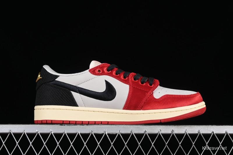 Nike Trophy Room x Jordan 1 Low OG "Away" Casual Sneakers - FN0432-100