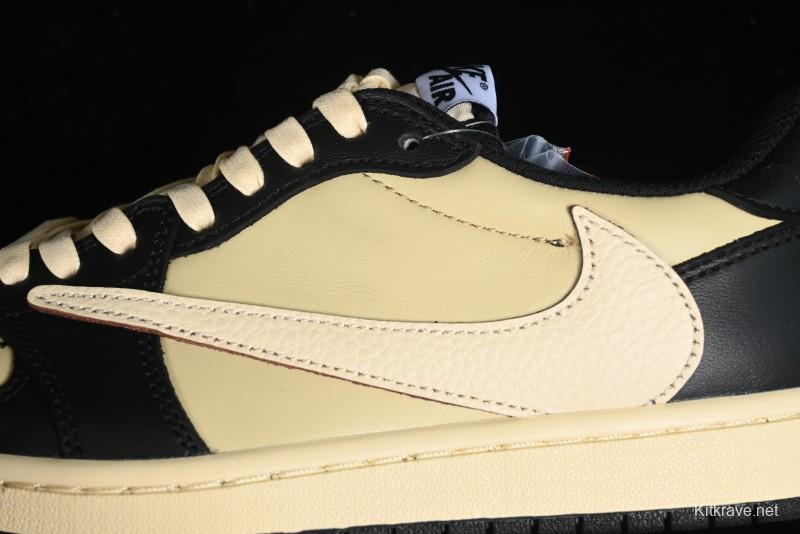 Nike Travis Scott x Air Jordan 1 Low OG AJ1 Reverse Swoosh Sneakers - DM7866-201
