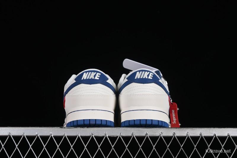 Supreme x Nike SB Dunk Low Casual Skate Shoes with Zoom Air Cushion - DQ1098-335
