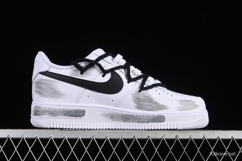 Nike Air Force 1 '07 Low Custom Anime Theme Spray Paint Swoosh Casual Sneakers - ZH0316-011