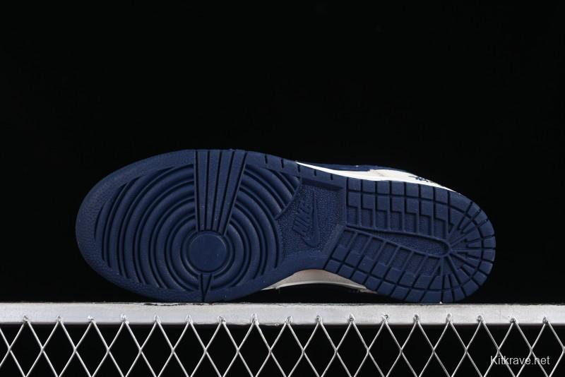 Stussy x Nike SB Dunk Low Collaboration Anniversary Edition Premium Customized Low-Top Casual Skate Shoes - DQ1098-339