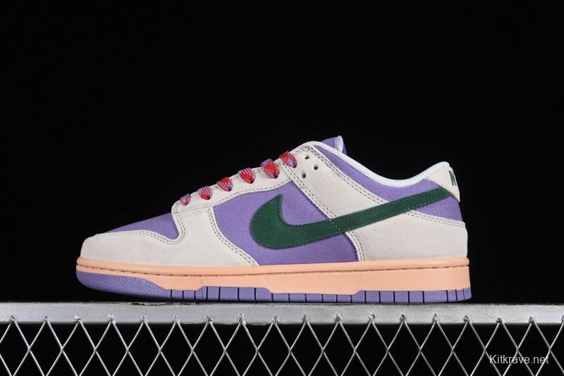 Nike SB Dunk Low Casual Skateboarding Shoes in Purple with Black Swoosh - HF5030-030
