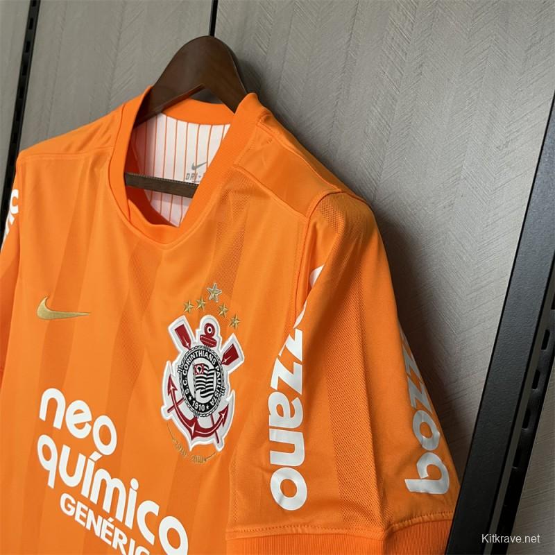 2010 Retro Corinthians Goalkeeper Orange Jersey