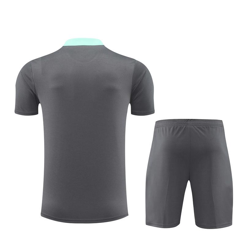 24/25 PSG Grey Short Sleeve Jersey+Shorts