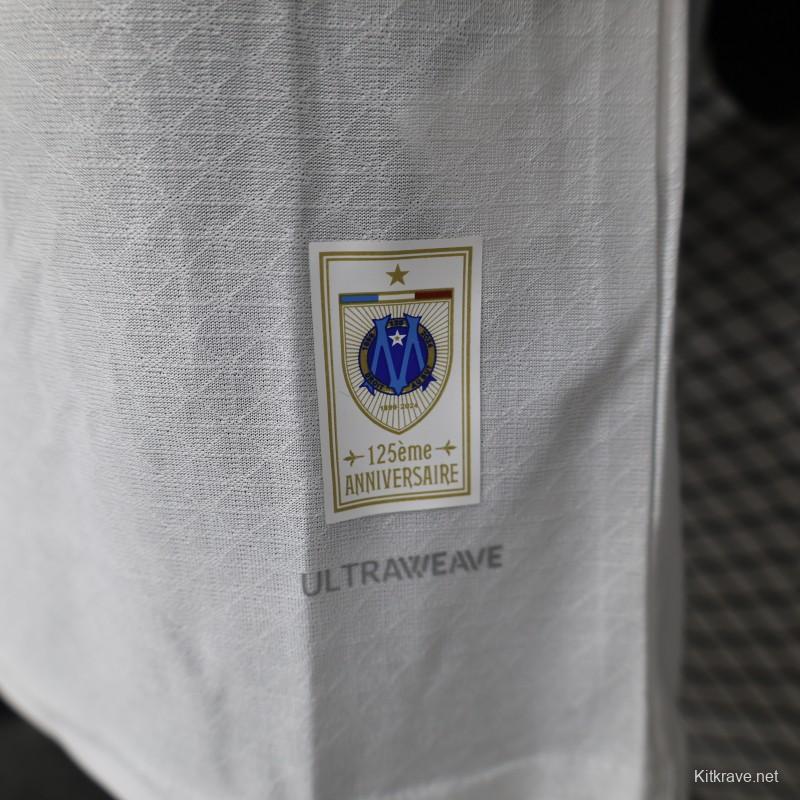 Player Version 24/25 Olympique Marseille 125th Anniversary White Jersey