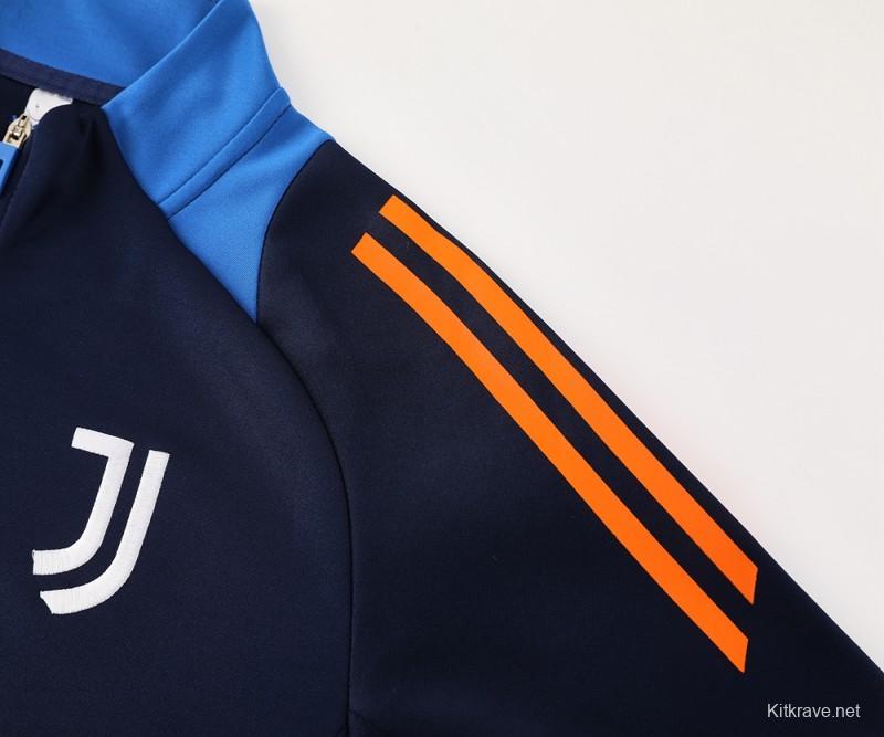 24/25 Juventus Blue Full Zipper Jacket +Long Pants