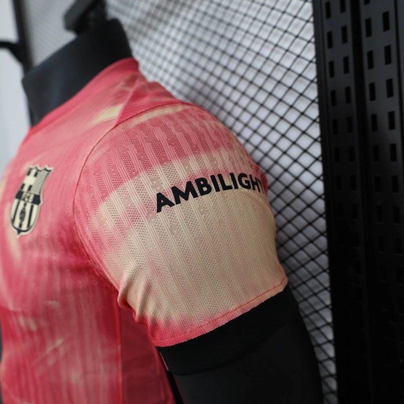 25/26 Player Version Barcelona 125th Anniversary Pink Special Edition Jersey
