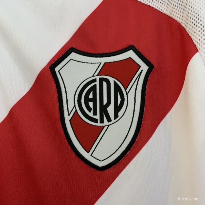 06/07 Retro Long Sleeve River Plate Home Jersey