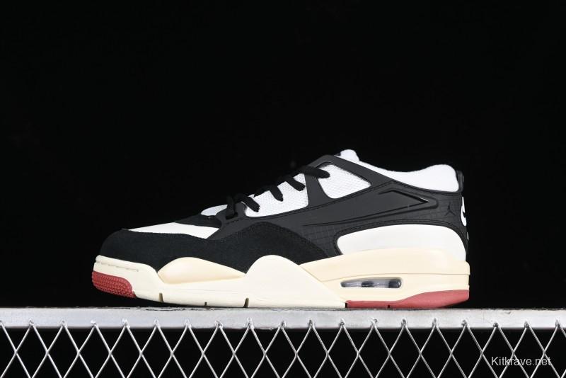 Nike Air Jordan 4 Remastered Sneakers in Black, Light Bone and Dark Grey - FQ7939-100