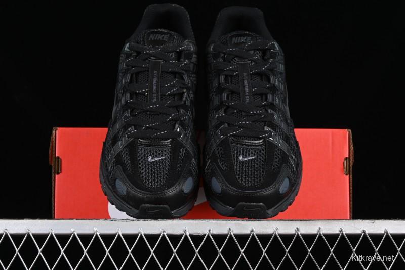 Nike P-6000 PRM Retro Casual Sneakers with Vintage Running Shoe Design - FQ8732-010