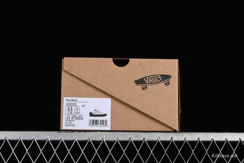 Vans Old Skool Reissue 136 Retro Casual Vulcanized Sneakers in Gray Blue White - VN000CRPGRN