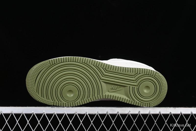 Nike Air Force 1 '07 Low LV Collaboration - Beige Green Double Swoosh Casual Sneakers - XZ6188-003