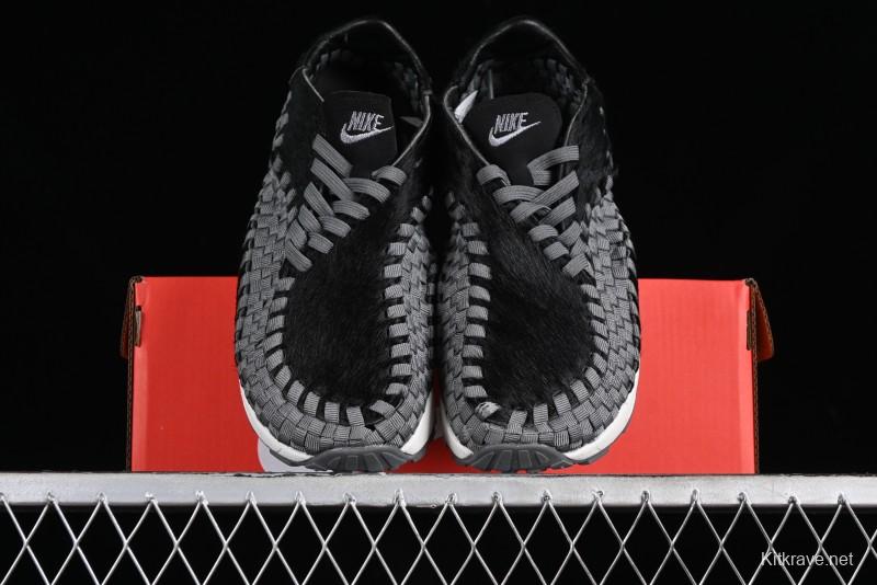 Nike Air Footscape Woven Asymmetrical Weave Slip-Resistant Low-Top Lifestyle Sneakers - FB1959-001