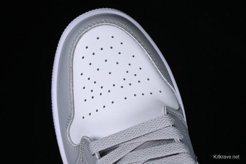 Nike Air Jordan 1 Mid AJ1 Basketball Shoes in Grey Blue - DQ8426-104