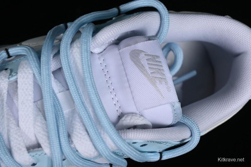 Nike Dunk Low SB Hearts Playing Cards Graffiti North Carolina Blue Casual Skate Shoes - DV0831-101