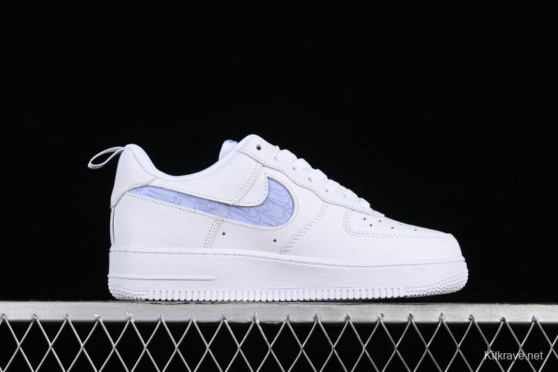 Nike Air Force 1 '07 Low Hazy Purple Casual Sneakers with Full-Length Air Solo Cushion - FB8971-800