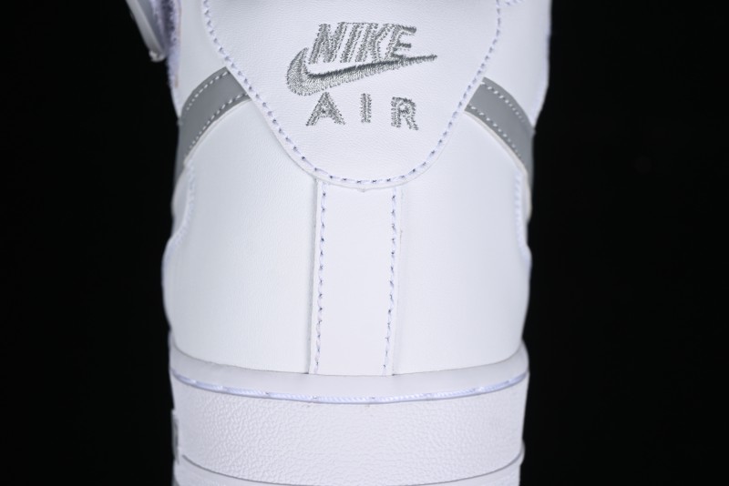 Nike Air Force 1 '07 Mid Casual Sneakers in White-Grey - DV0806-100