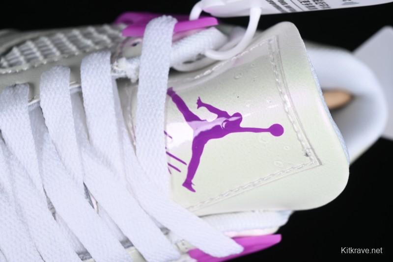Nike Air Jordan 4 Retro Sneakers with Hyper Violet Accents - FQ1314-151