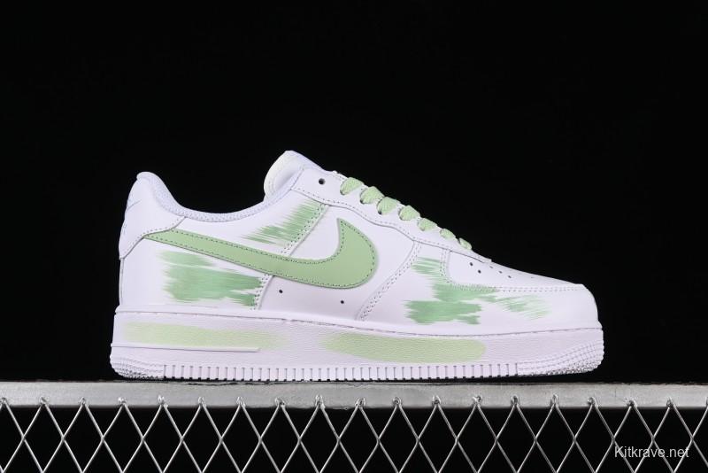 Nike Air Force 1 '07 Low Custom Hand-Painted Anime Theme with Swoosh Shadow and Strap - CW2288-111