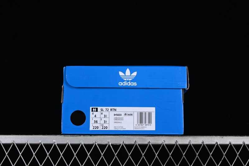 Adidas Originals SL 72 Retro Running Shoes with Nylon Upper and Rubber Outsole - IH5633