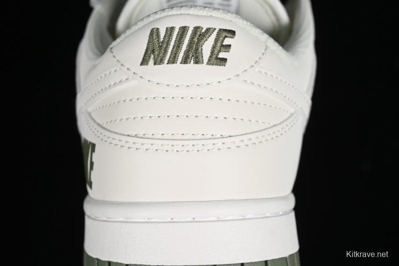 Nike SB Dunk Low Collaboration Triple Swoosh Military Green Colorway Low-Top Casual Skateboarding Shoes - NK5639-323