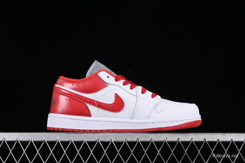Nike Air Jordan 1 Low AJ1 White Red Casual Sneakers - FQ1935-018