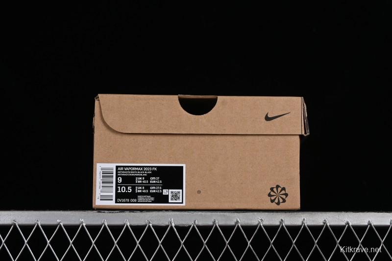 Nike Vapormax 2023 Flyknit Breathable Casual Running Shoes with Full-Length Air Cushion - DV1678-008