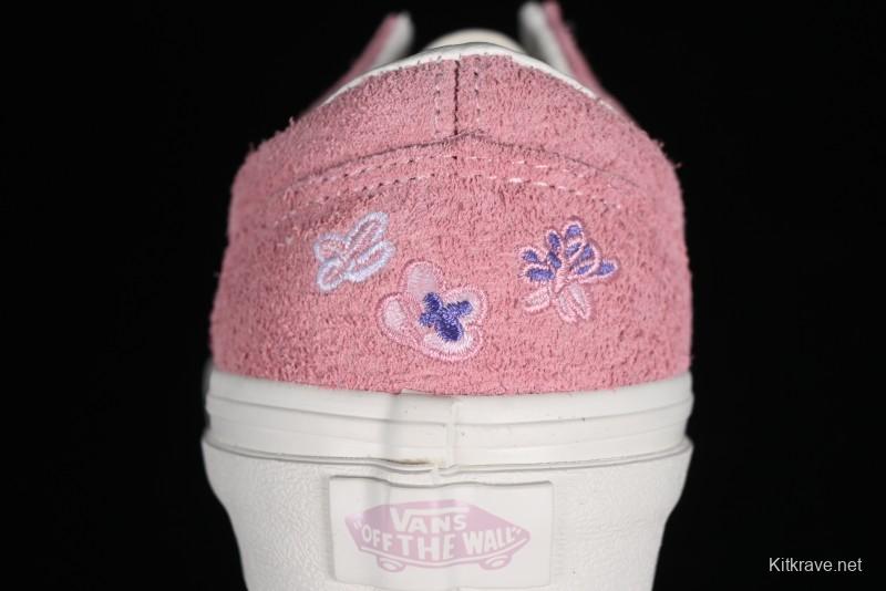 Vans Style 36 Low-Top Skate Shoes with Pink Embroidery - VN000CRPGRN