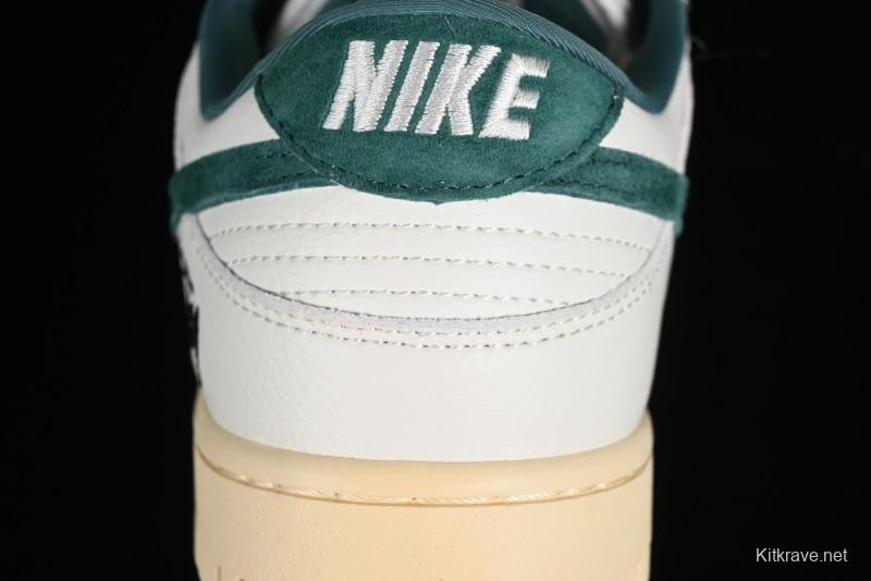 Nike SB Dunk Low Stussy Collaboration Beige Green Mini Swoosh Anniversary Custom Low-Top Casual Sneakers - CF3688-006