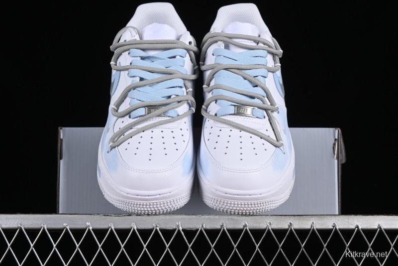 Nike Air Force 1 '07 Low Anime Theme Broken Swoosh Custom Spray Casual Sneakers - ZH0316-020