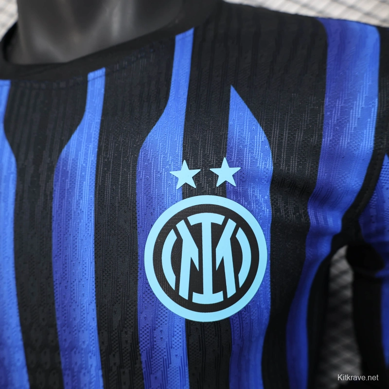 25/26 Player Version Inter Milan Home Long Sleeve Jersey