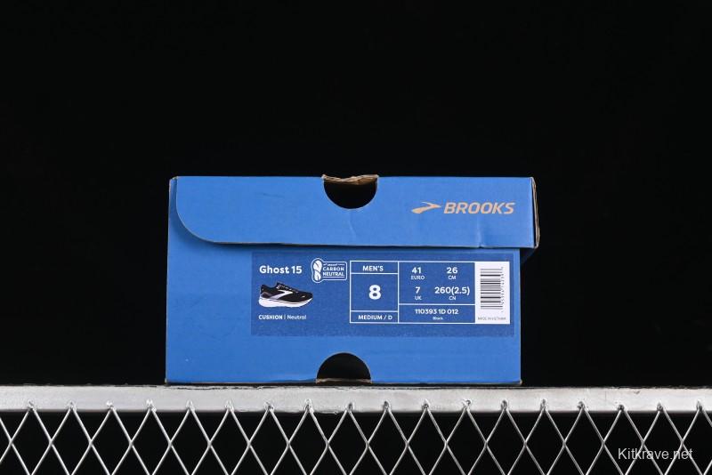 Brooks Ghost 15 Running Shoes with DNA LOFT V2 Cushioning and Breathable Air Mesh - 1103931D012