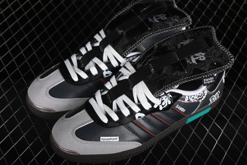 Adidas Originals Samba OG Low Top Casual Sneakers with Panda Mischief Design - IG1024