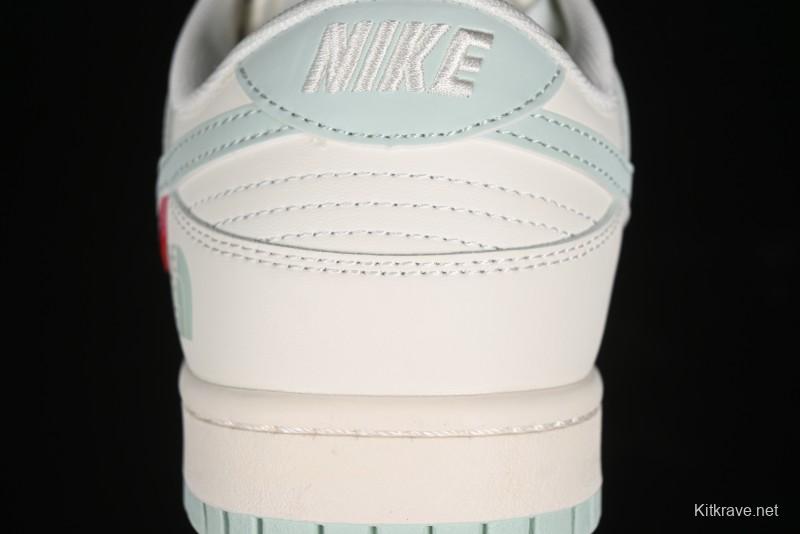 Nike SB Dunk Low The North Face Supreme Collaboration - Bamboo Green Anniversary Custom Low-Top Casual Skate Shoes - XX2025-658