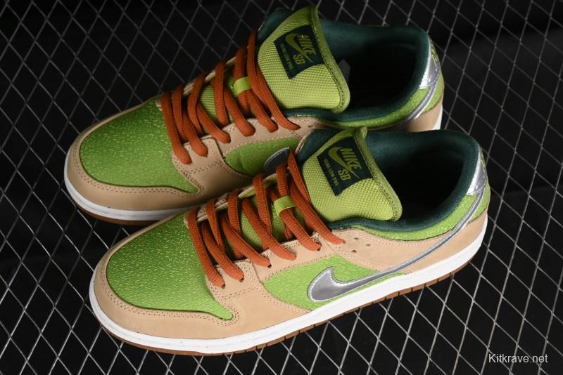 Nike SB Dunk Low Casual Skate Shoes with Escargot-Inspired Vanilla Garlic Butter Colorway - FQ7585-200