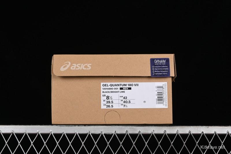 Asics Gel-Quantum 180 VII Retro Breathable Casual Shoes with Cushioning for Men - 1201A880-001