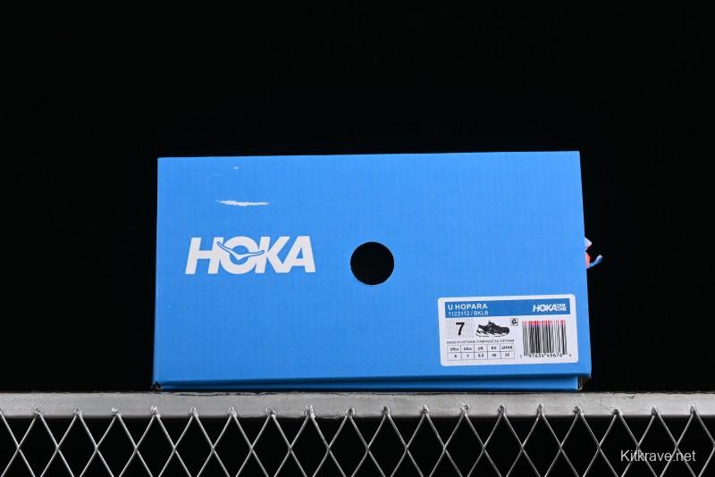 Hoka One One Hopara Outdoor Functional Mountain Sandals with Rugged Outsole - 1123112 BKLB