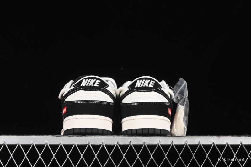 Nike SB Dunk Low SUP Collaboration - Strap Black Hook Anniversary High-End Custom Low-Top Casual Skate Shoes - SJ2068-288