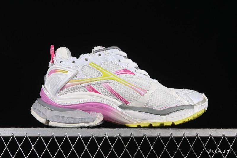 Balenciaga Runner Kith Four Color Retro Casual Sneakers - W3RMU9517