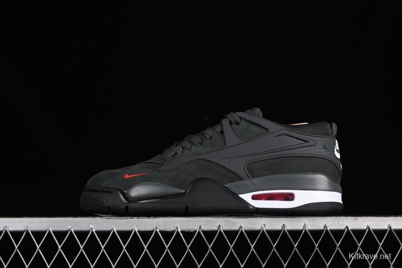 Nike Air Jordan 4 Remastered Retro Sneakers with Suede and Textile Upper - HF4334-004