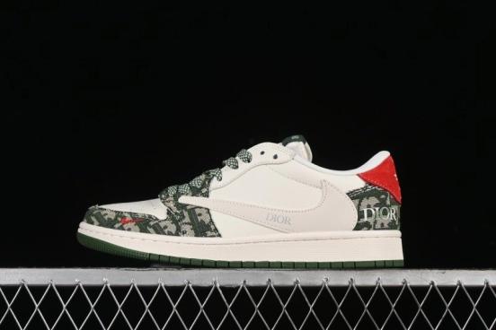 Nike Travis Scott x Fragment Design x Air Jordan 1 Low OG SP AJ1 Low-top Casual Sneakers - XY2688-114