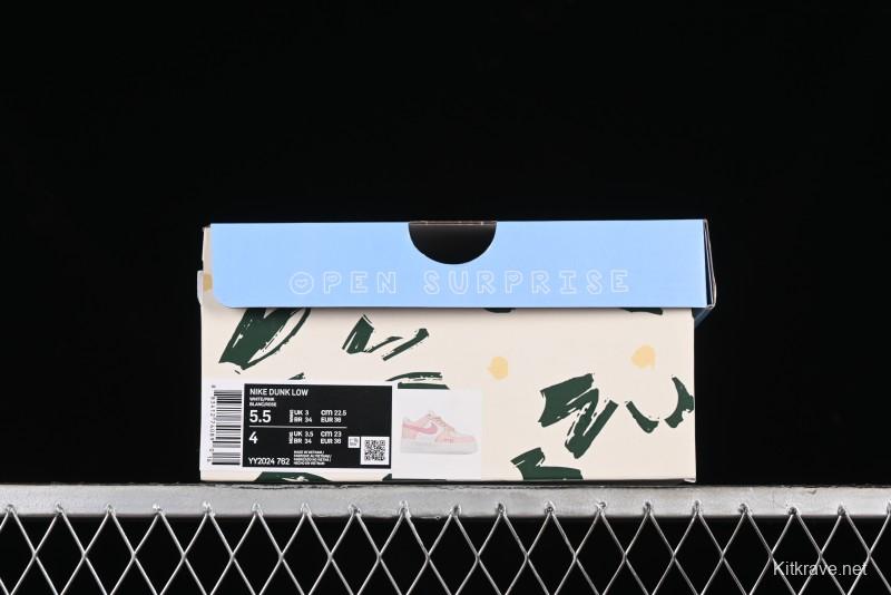 Nike Air Force 1'07 Low Casual Sneakers with Cuddle Bear Design - YY2024-762