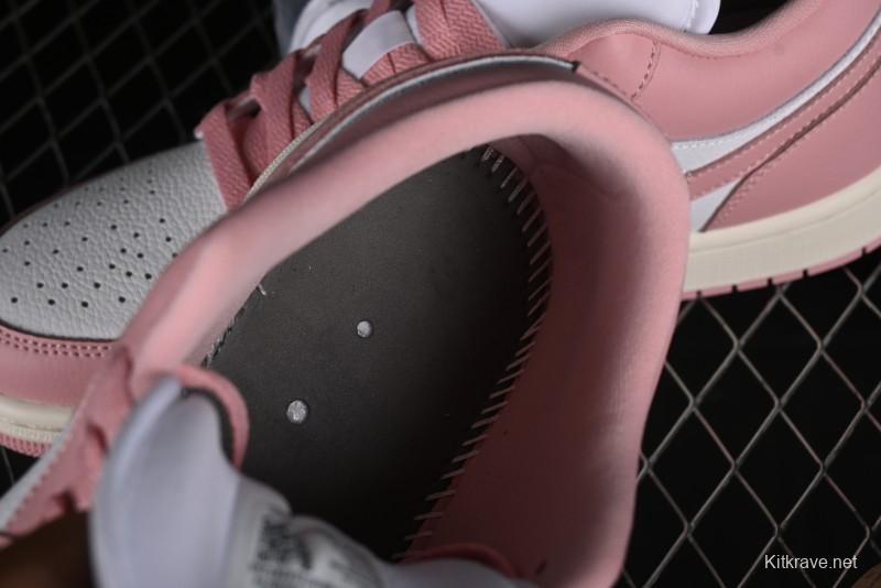 Nike Air Jordan 1 Low AJ1 Pink White Low-Top Casual Sneakers - DC0774-162