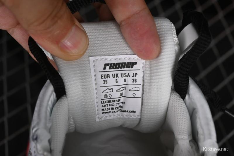 Balenciaga Runner Kith Four Color Retro Casual Sneakers - W3RMU9016