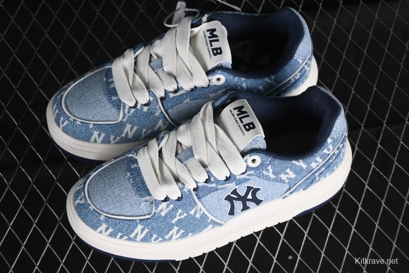 New York Yankees MLB Chunky Liner Denim Basic Platform Sandals - 3ASXCDC4N50BLS