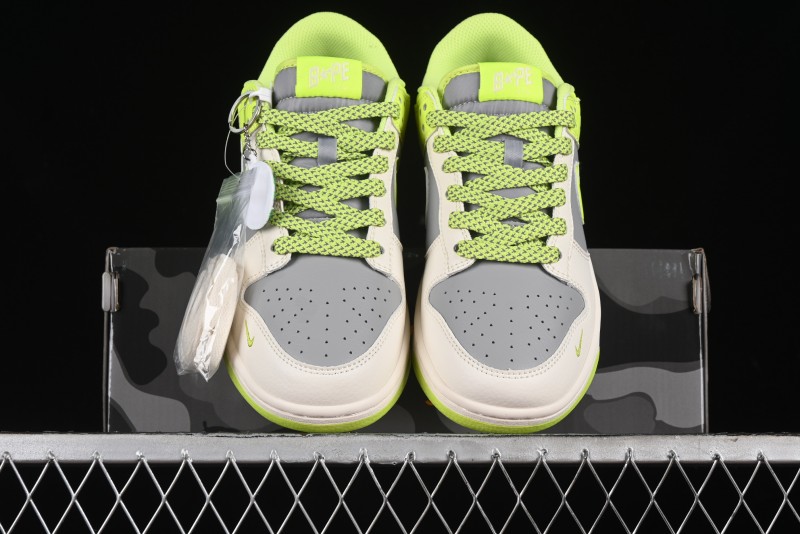 Nike SB Dunk Low BAPE Collaboration - Anniversary Premium Custom Low-Top Casual Sneakers - BB8969-005