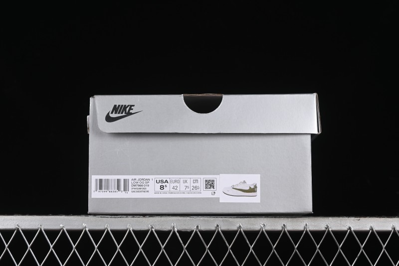 Nike Travis Scott x Fragment Design x Air Jordan 1 Low OG SP AJ1 Low Top Casual Sneakers - DM7866-019