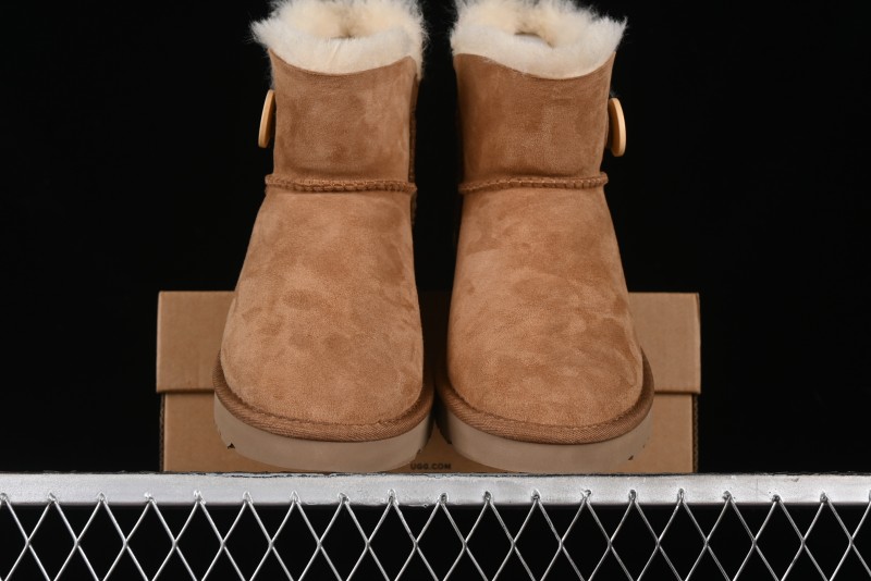 UGG Mini Bailey Button II Classic Short Boots with Wooden Button - 1016422